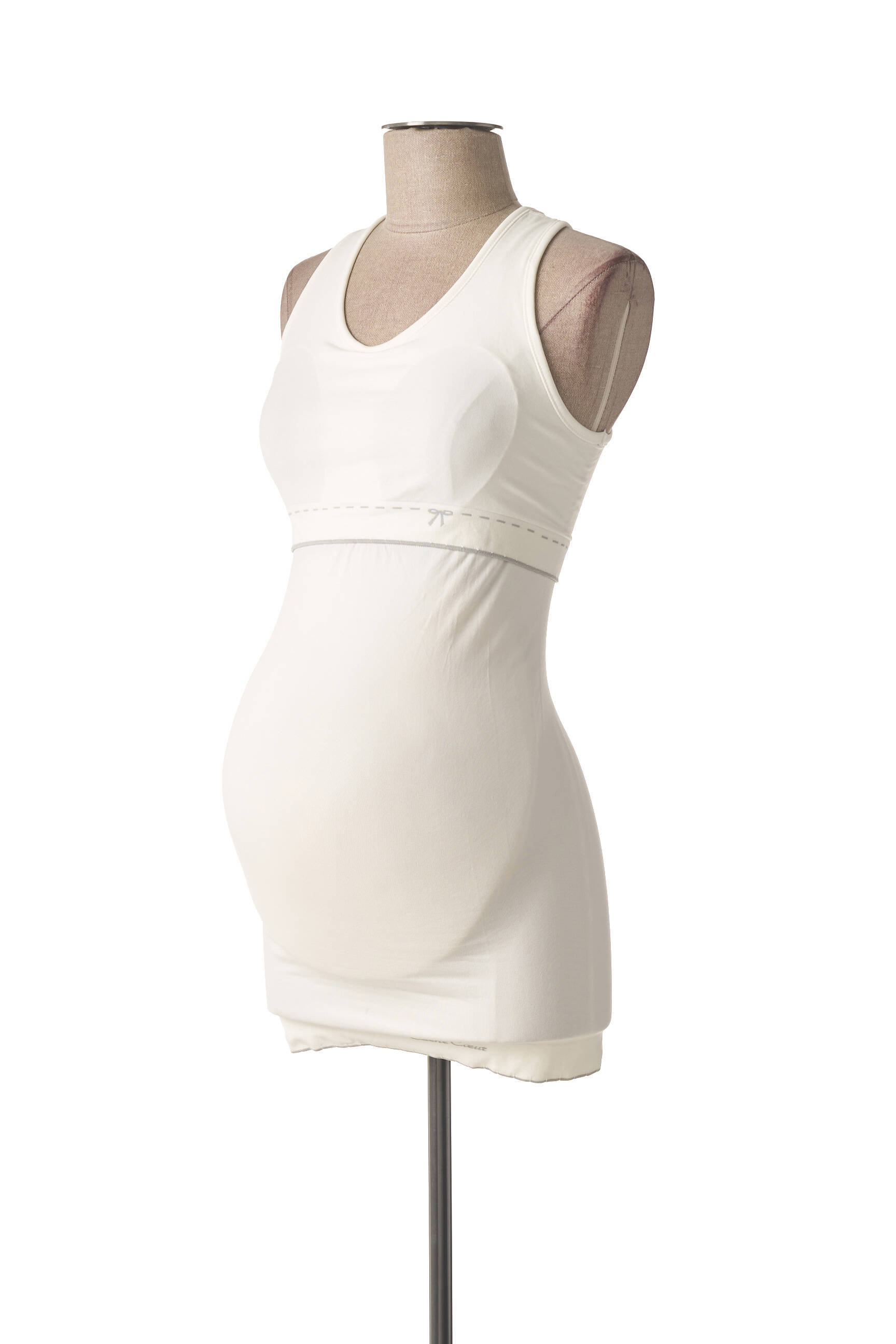Cache Coeur Tshirtstops Maternite Femme couleur blanc