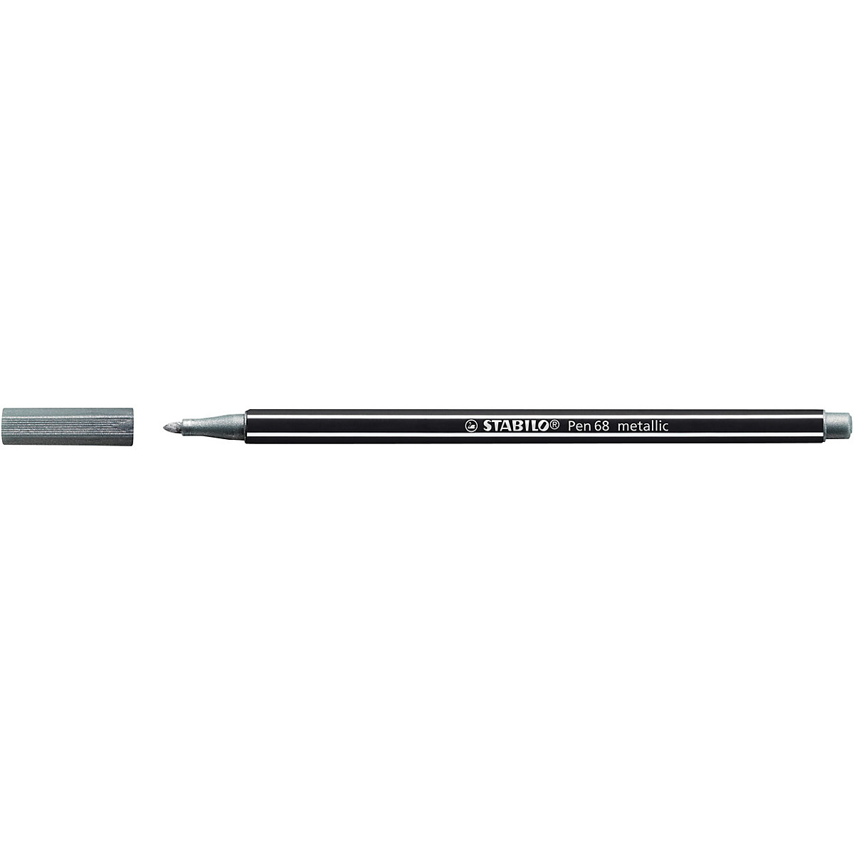 Premium-Filzstift STABILO® Pen 68 metallic, 1,4 mm (M), silber