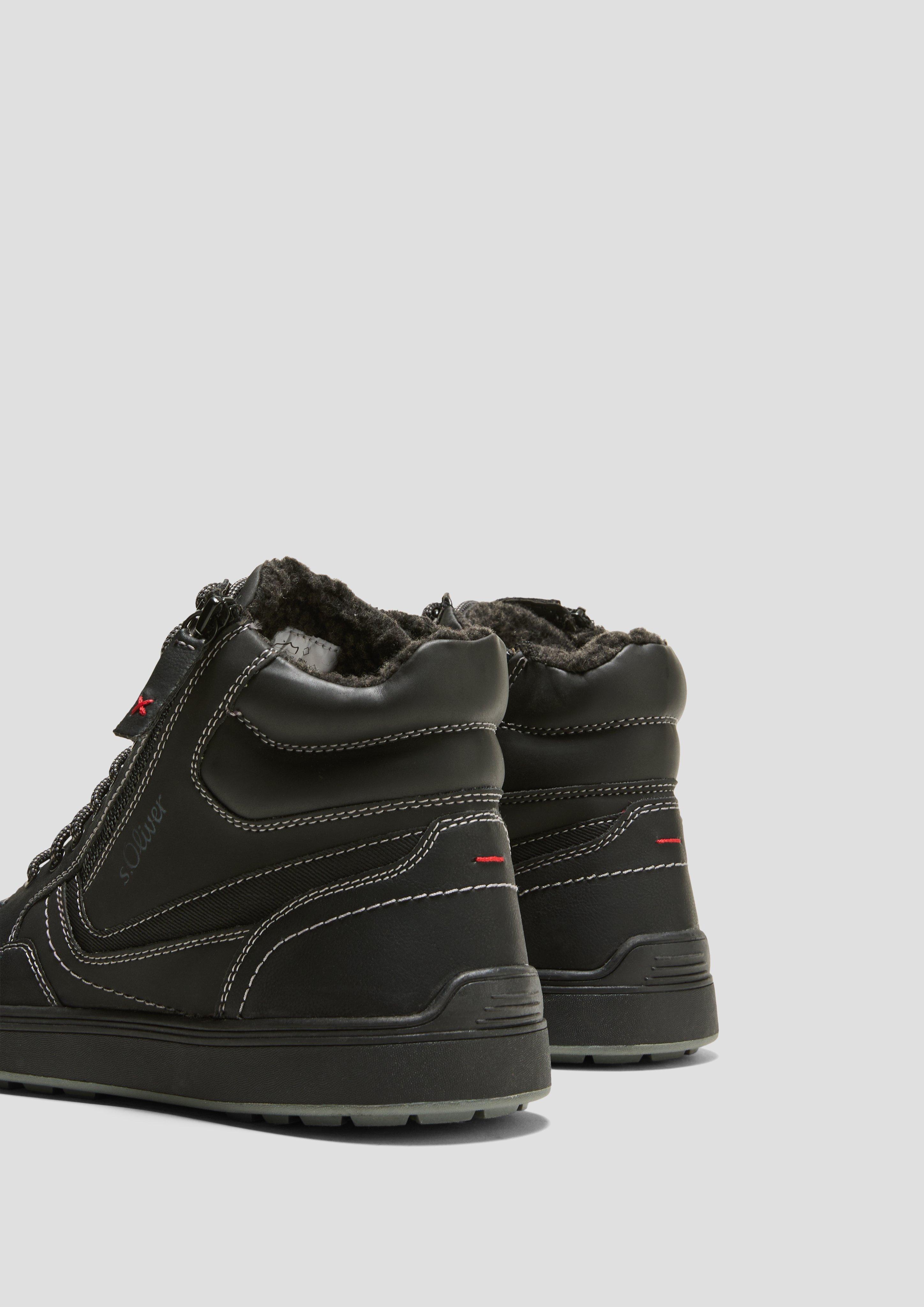 Gefütterte Boots mit Kontrastnähten  6008633-001