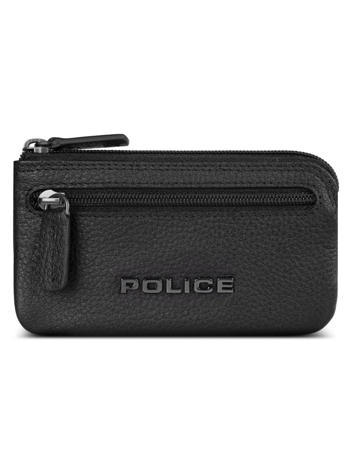Police Schlüsseletui Leder 11.5 cm in black günstig kaufen onesize