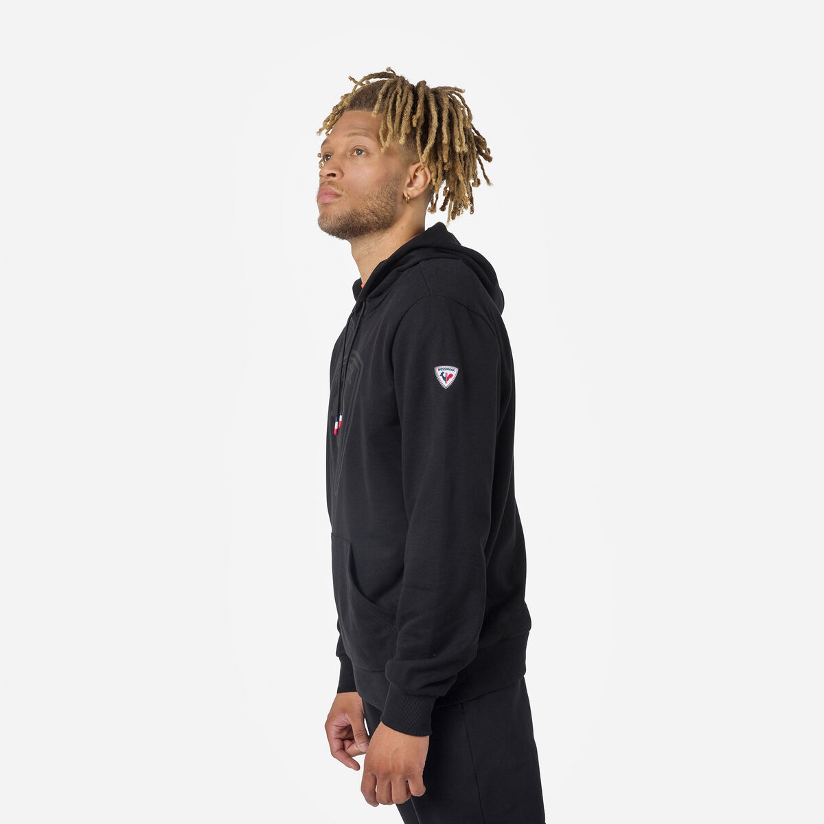 Herrensweatshirt mit Kapuze und Logo