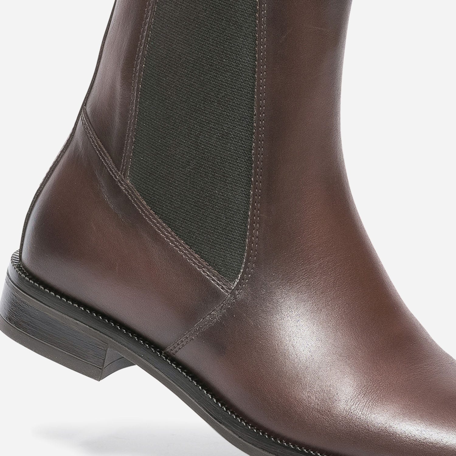 Chelsea boots cognac en cuir