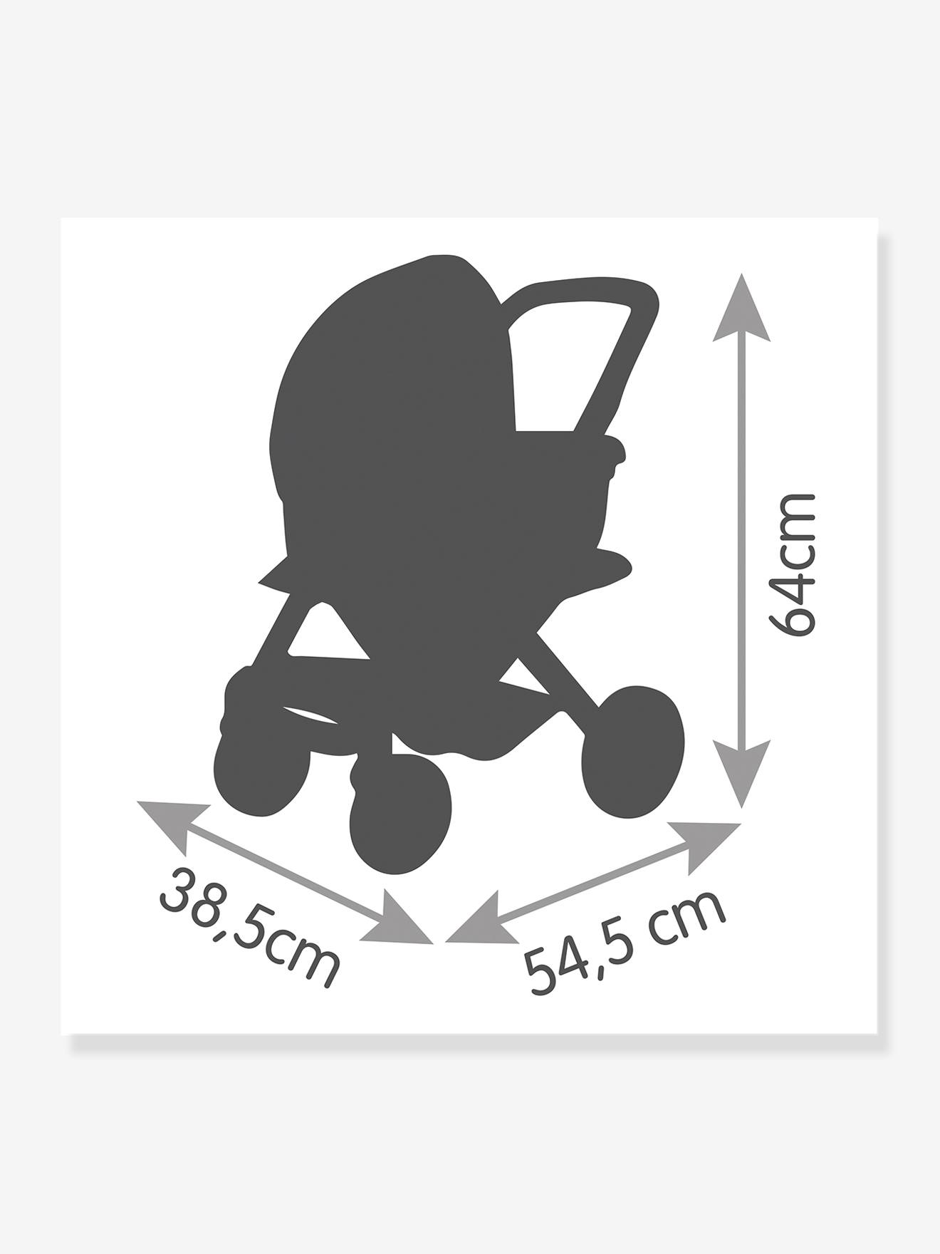 Smoby Puppenkinderwagen, 3-in-1-Kombi-Kinderwagen Maxi Cosi SMOBY - rosa