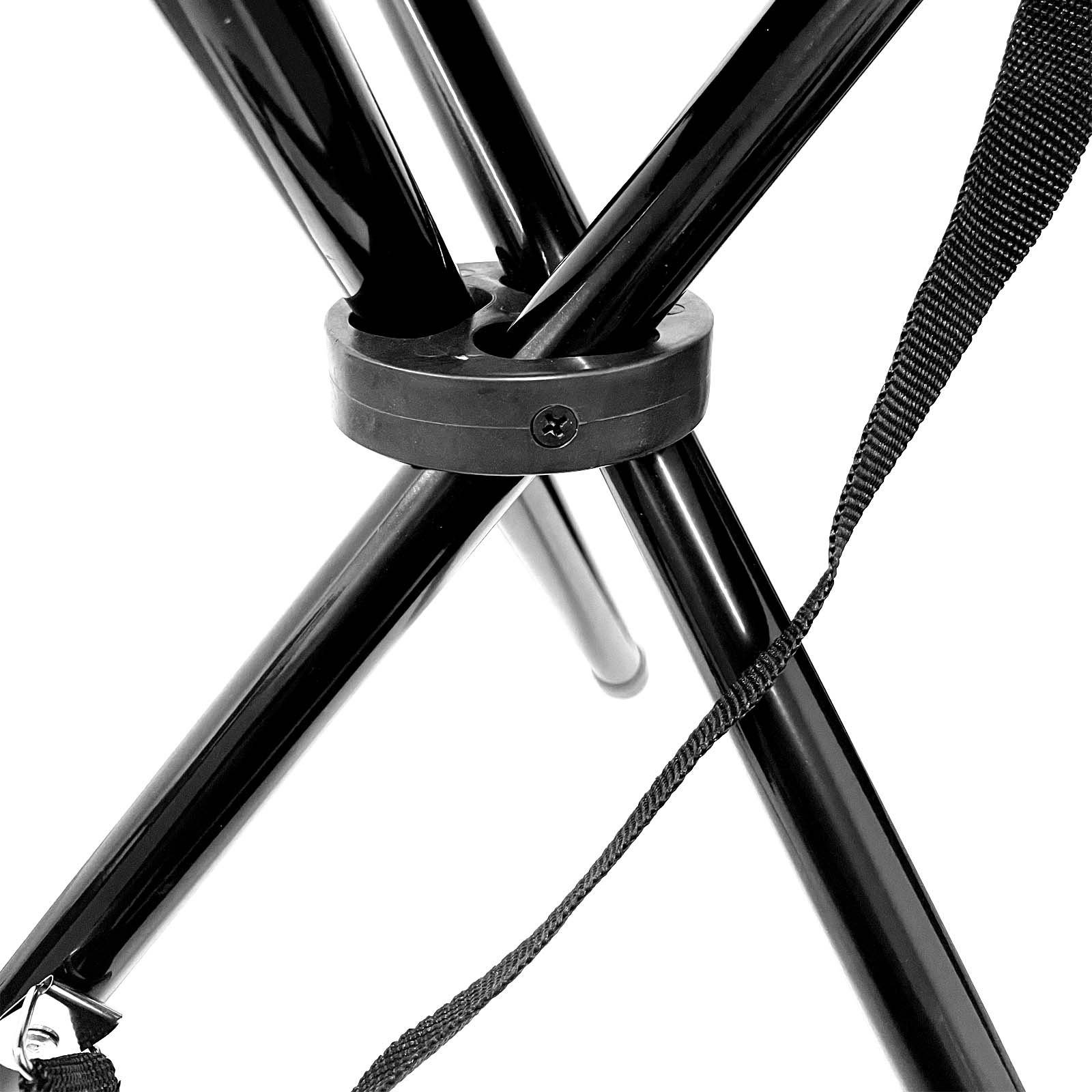 HAC24 Campinghocker Camping Hocker Falthocker Angelhocker Campingstuhl Dreibeinhocker, bis 110 kg inkl. Tragegurt und Klettverschluss