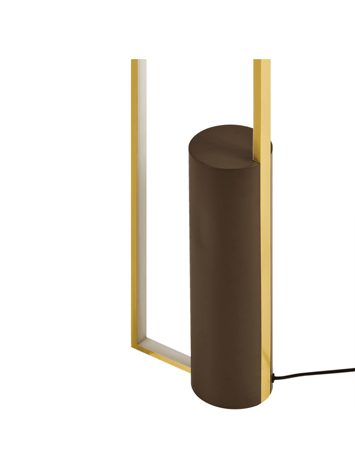 Beliani Stehleuchten PATRICIO in Gold/Braun - (W) 20 x (H) 140 x (L) 10 cm günstig kaufen onesize