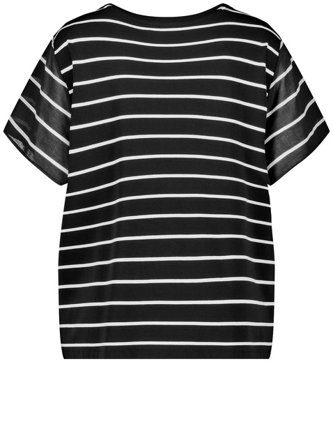 Ringelshirt mit Material-Patch