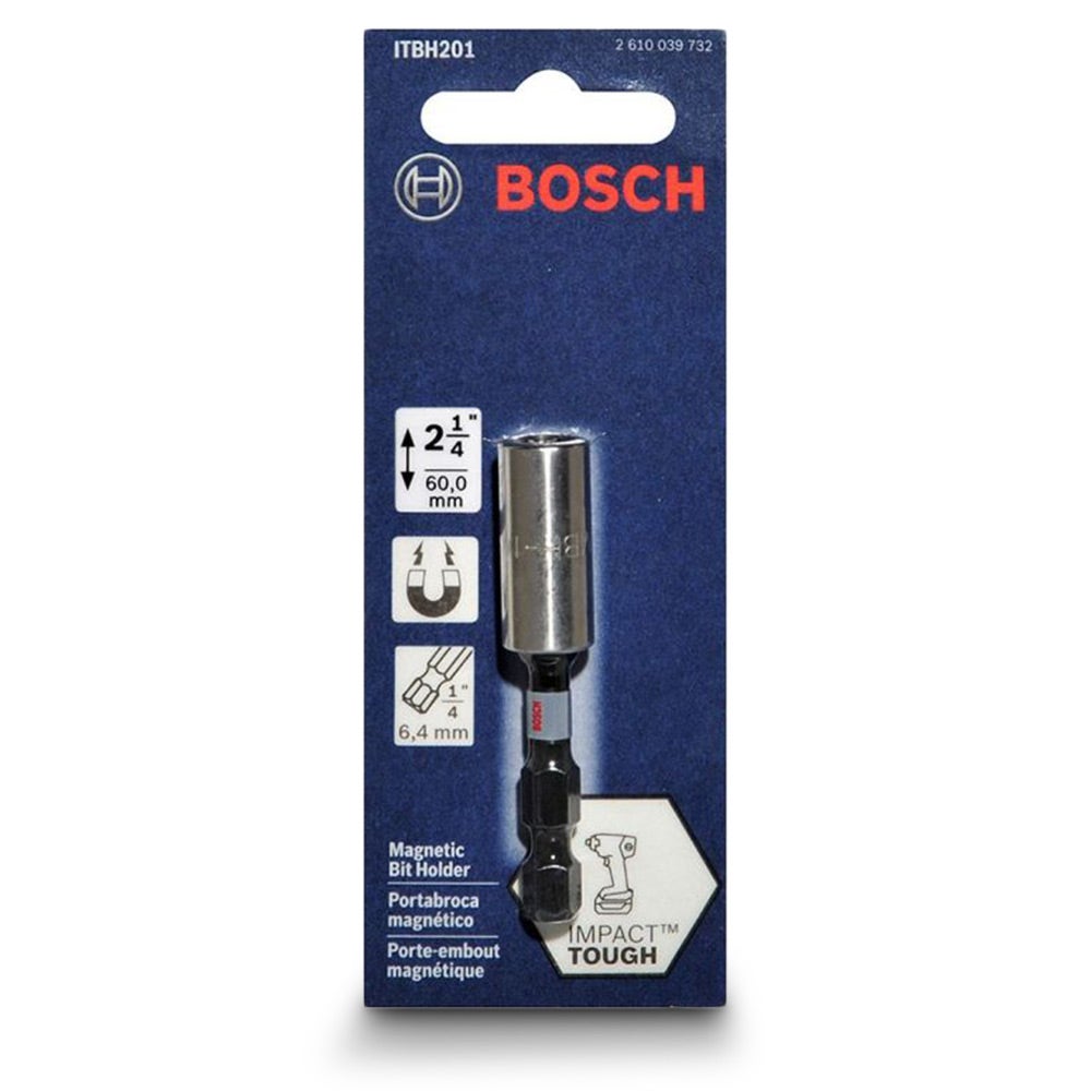 Porta-bits magnético BOSCH de 60 mm – Resistente a impactos