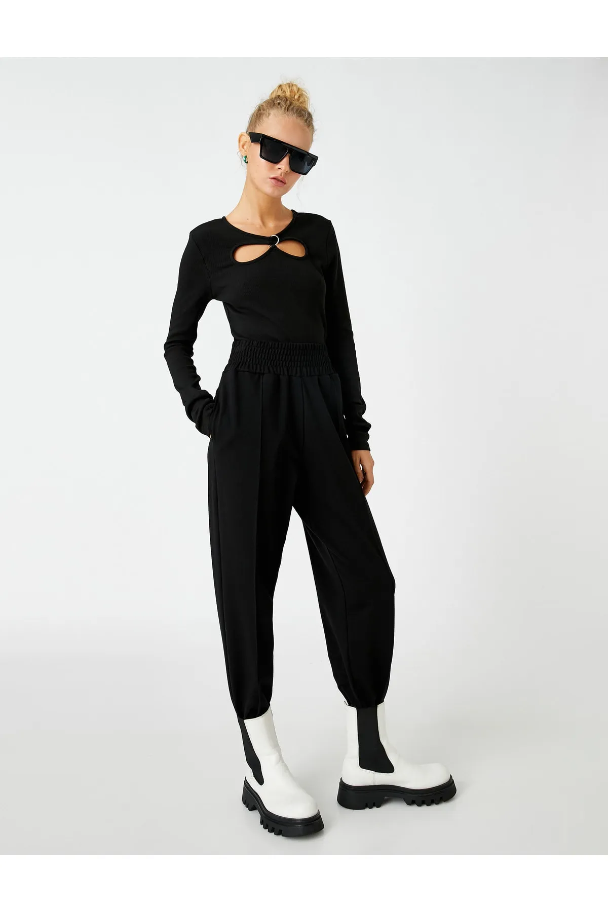 Koton  Jogger-Jogginghose mit hoher Taille
