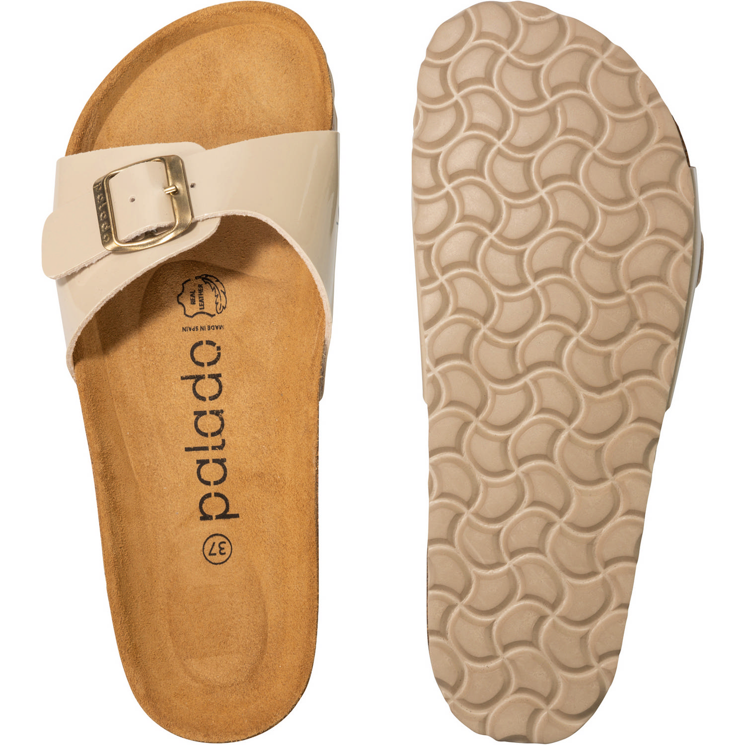 Palado Malta Lack, Pantoletten, Damen, Lack Creme Beige