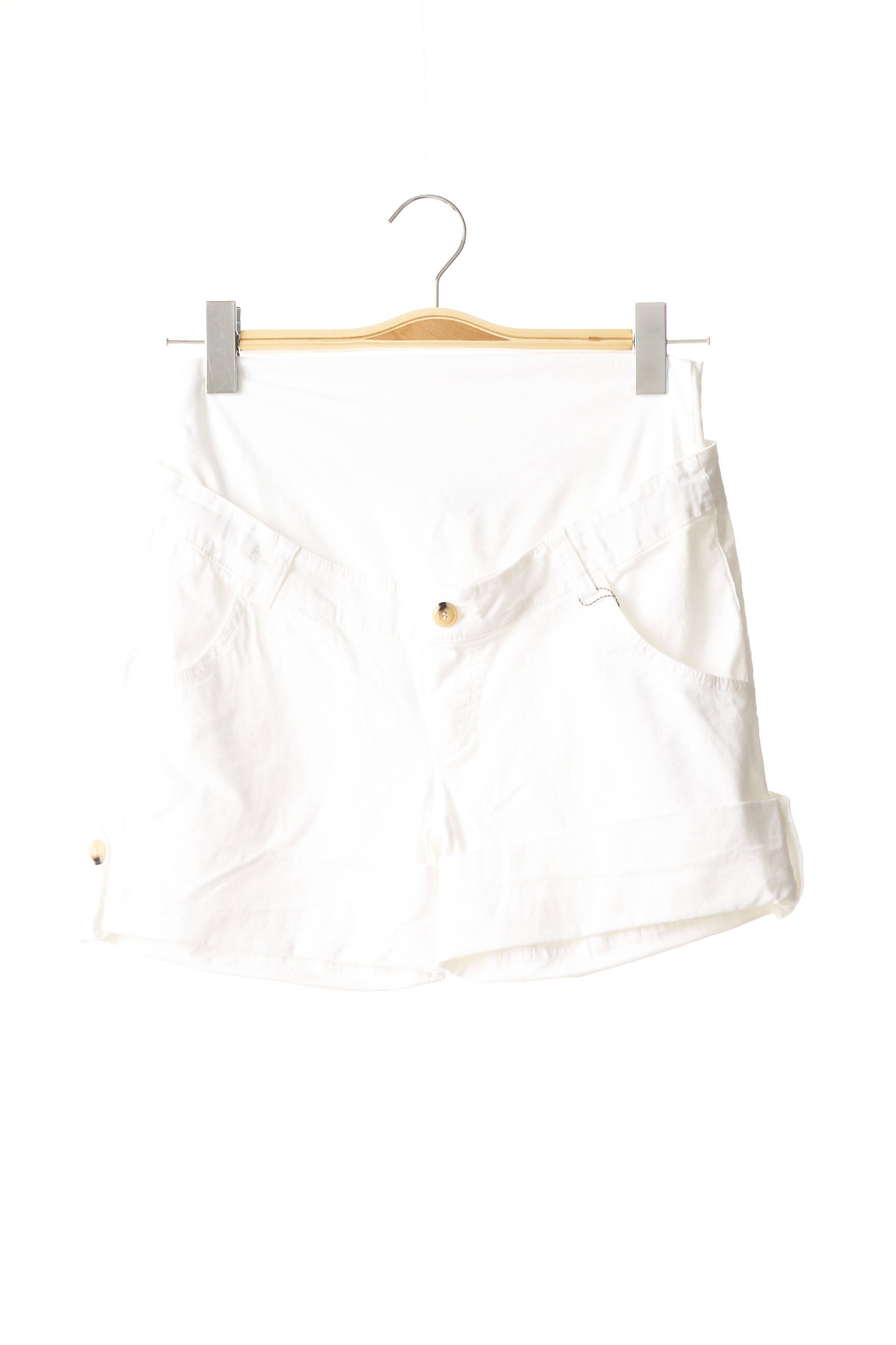Menonove Shortsbermudas Maternite Femme couleur blanc