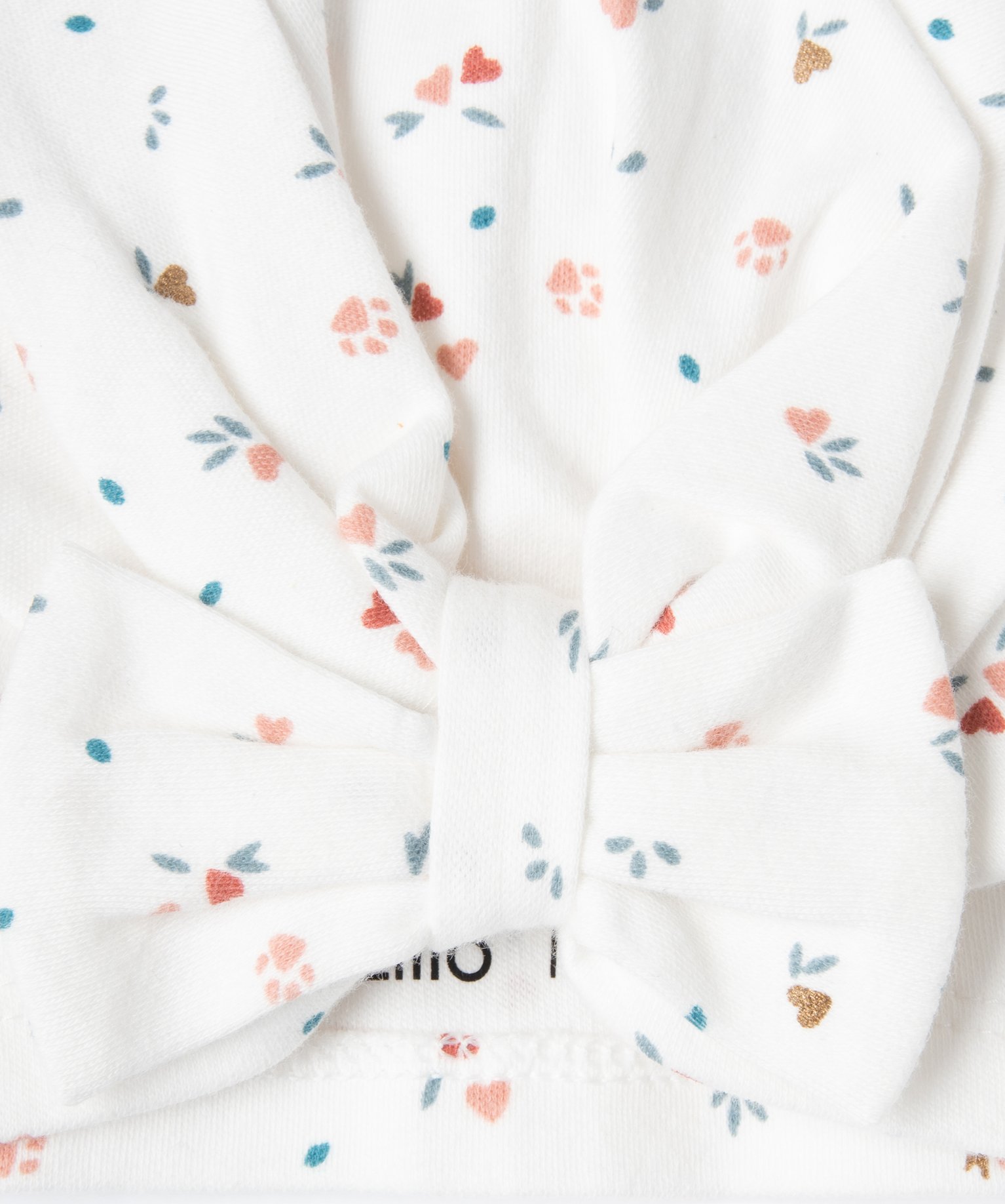 Bonnet de naissance avec noeud bébé fille (lot de 2) ecru | GEMO