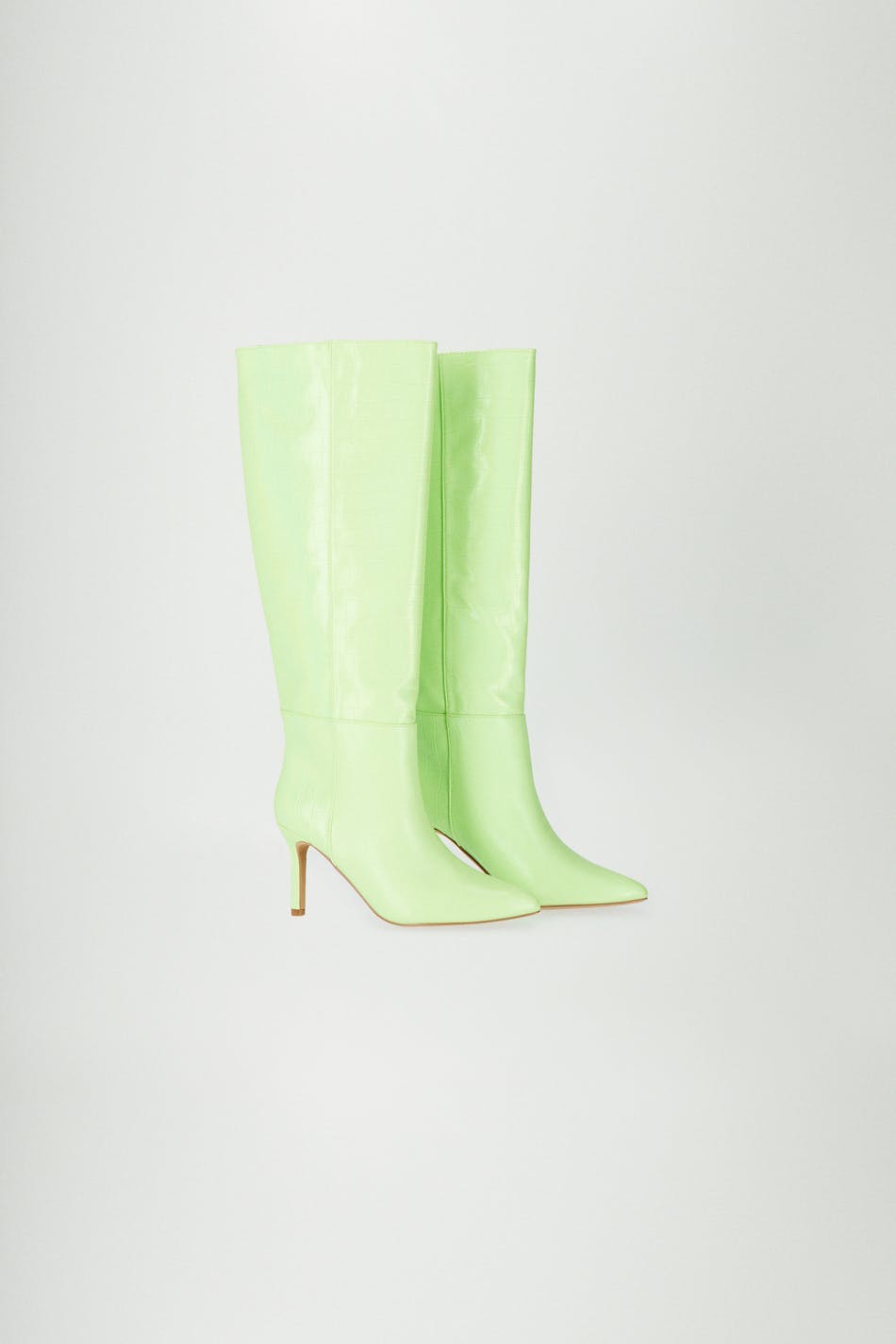 Knee high heel boots