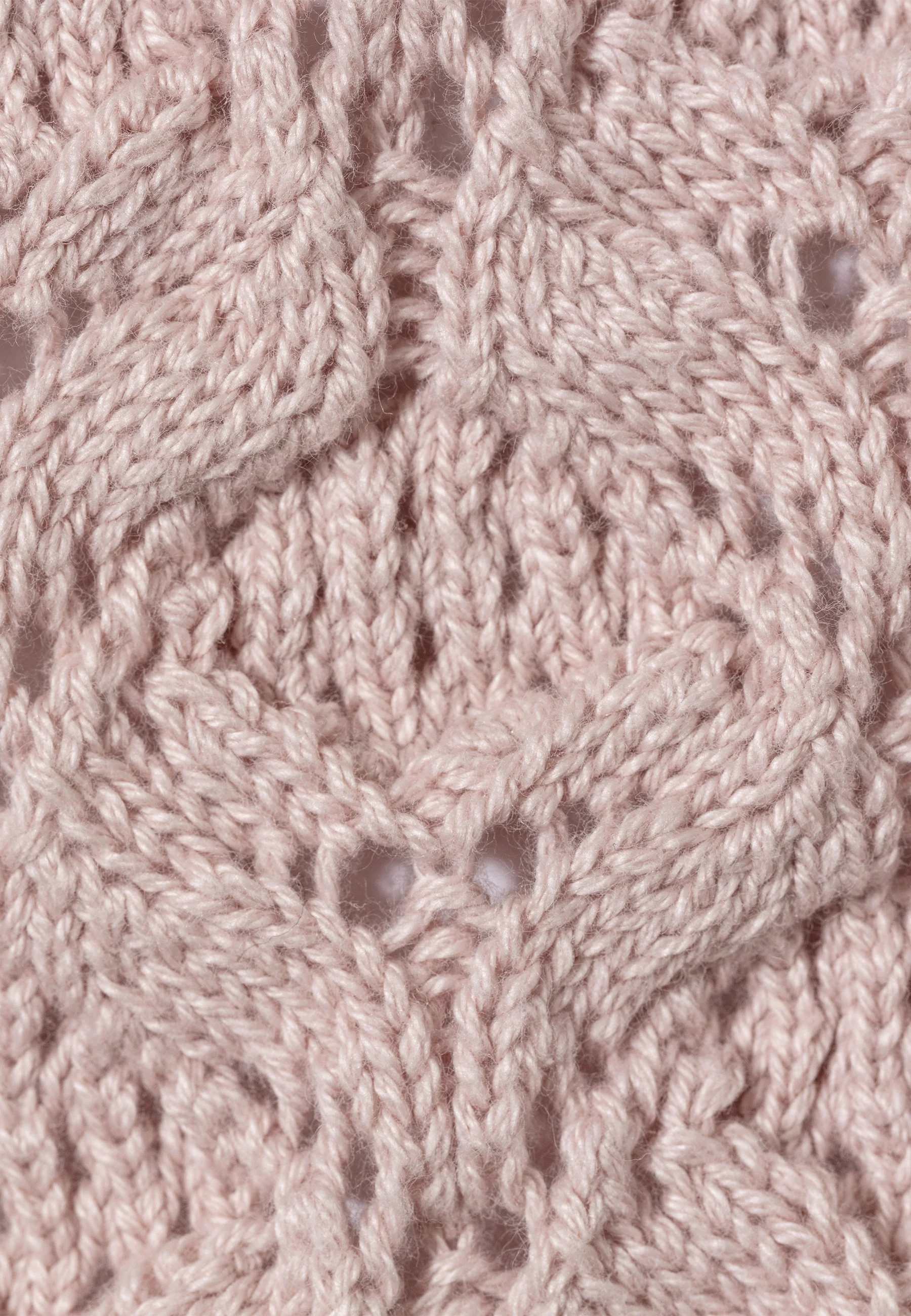 Strickjacke mit Kokosnuss-Knöpfen in zartrosa
