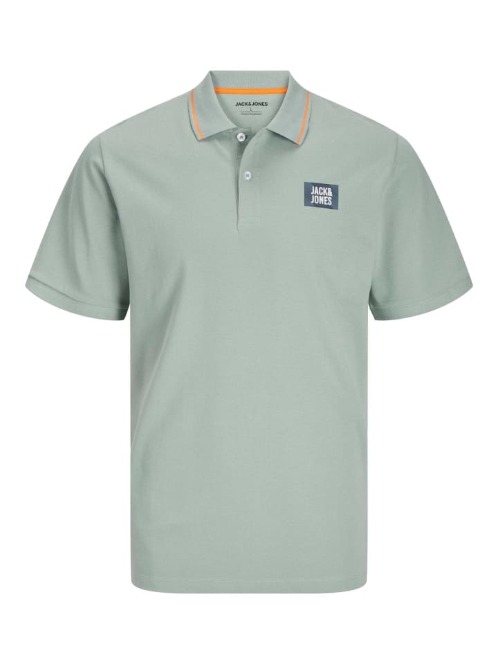 JACK & JONES PLUS Poloshirt in Iceberg Green günstig kaufen