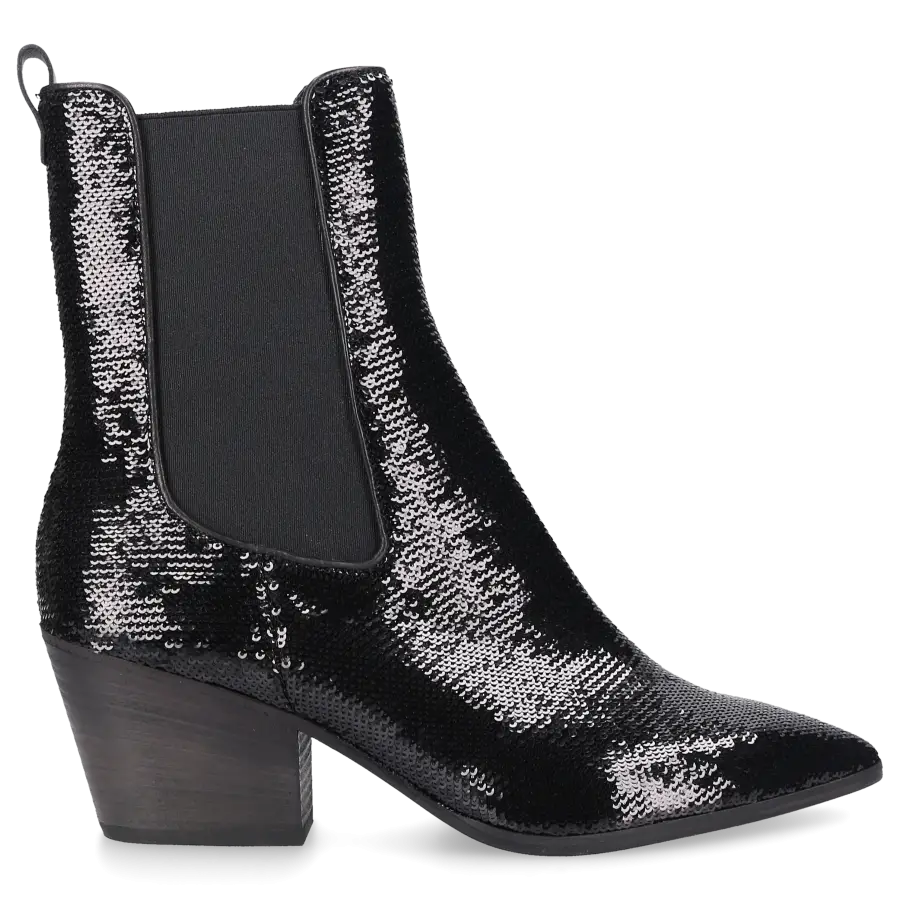 305 SOBE - Chelsea Boots ROCKET Pailletten - schwarz