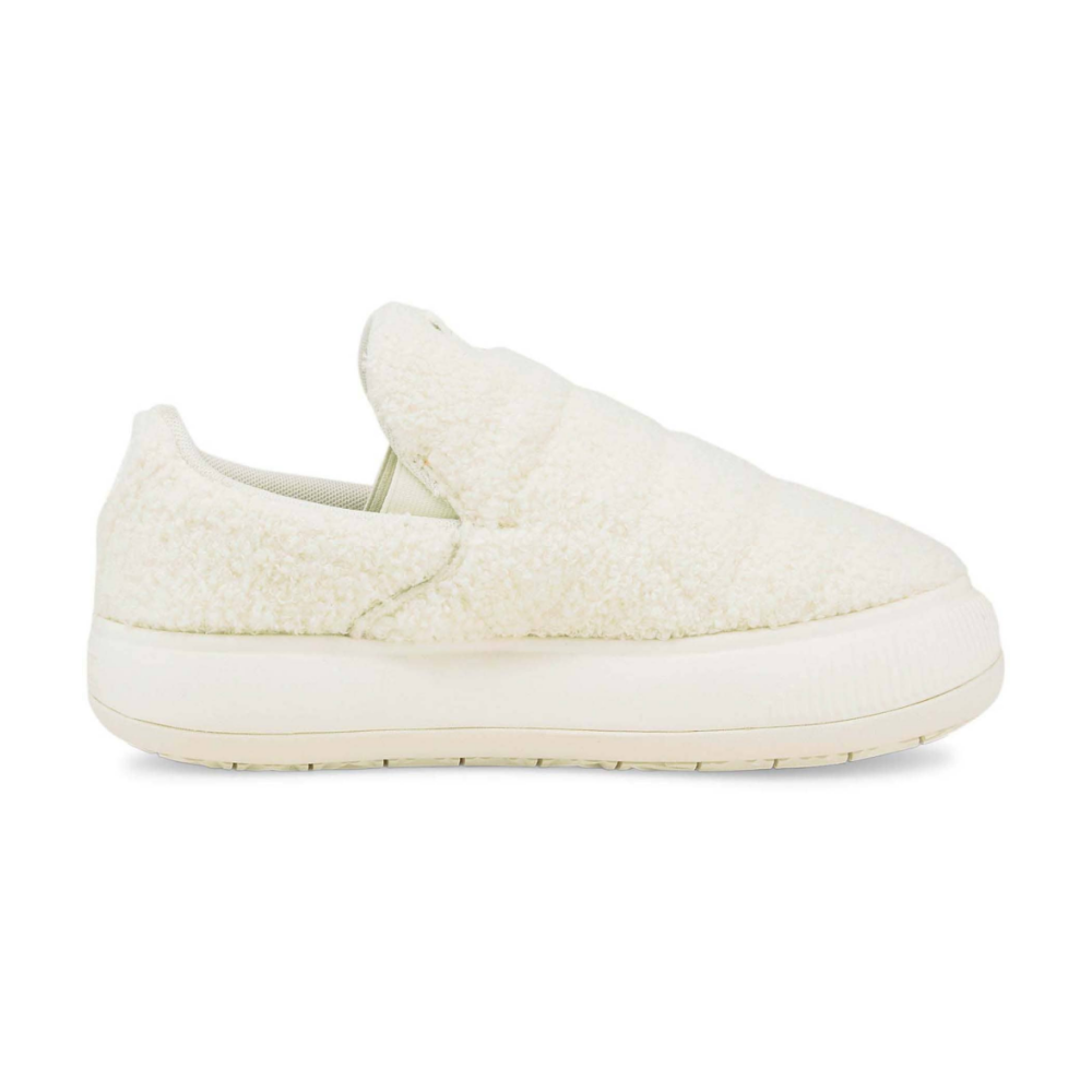 PUMA Suede Mayu Slip on Teddy 384887 02 / weiss