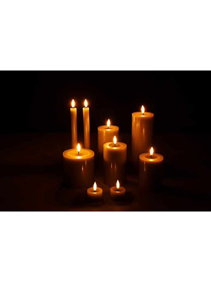 Lifa Living 9er-Set: LED-Kerzen in Hellgrau günstig kaufen onesize