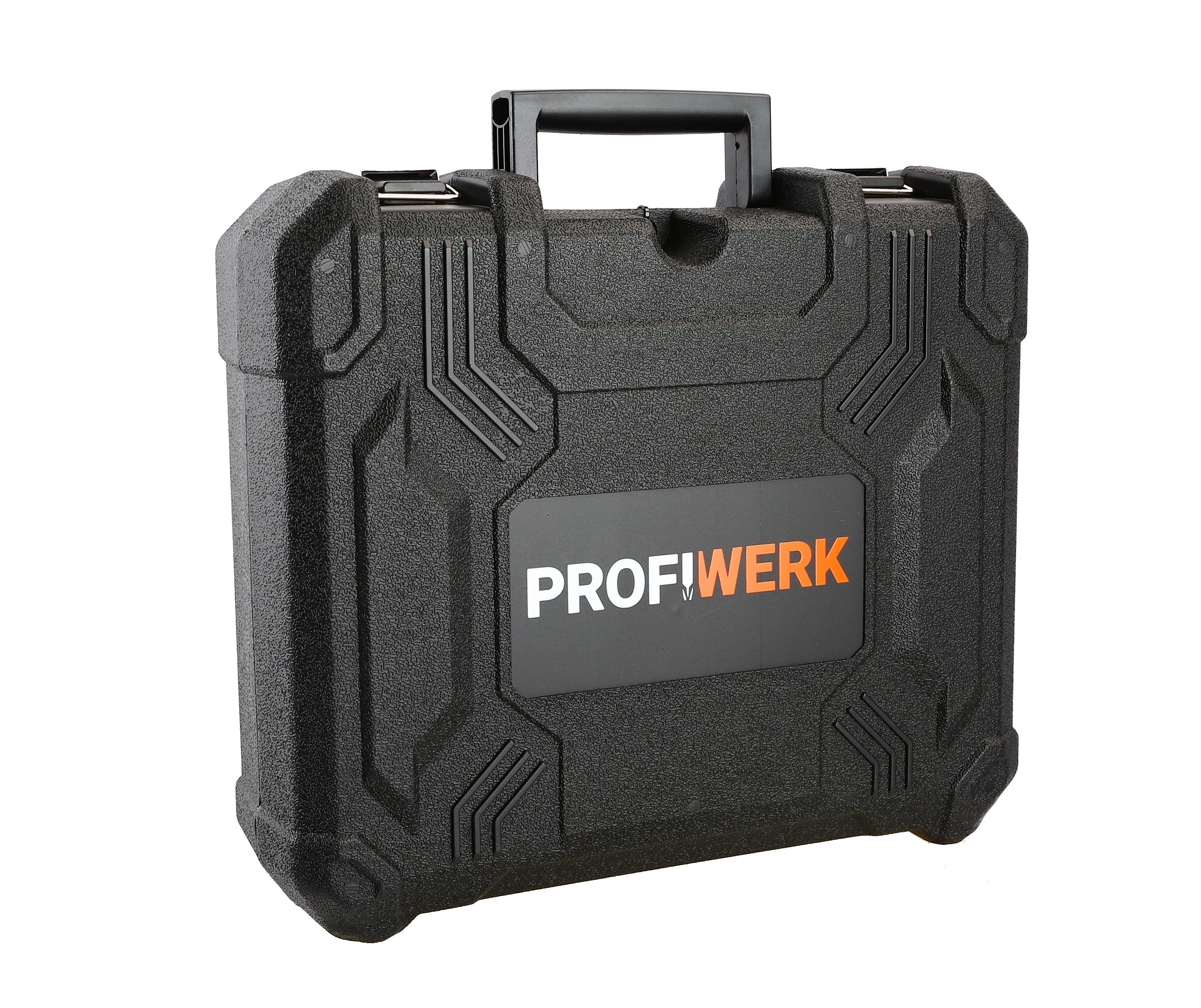 Profiwerk Akku-Schlagbohrmaschine PWSBH-01-Kit 20V, SDS plus, max. 900 U/min, max. Bohrleistung 16/8/10 mm, 4,0Ah Akku, Netzteil, Transportkoffer