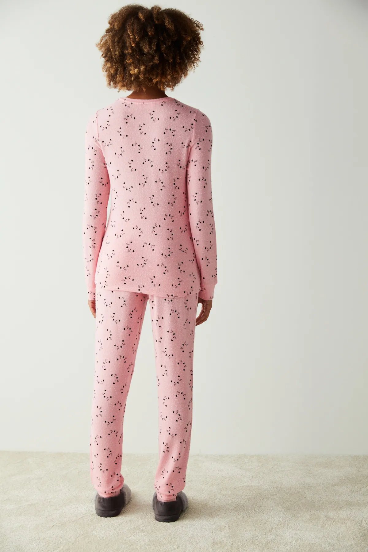 Penti  Thermo-Pyjama-Set mit süßem Gesicht