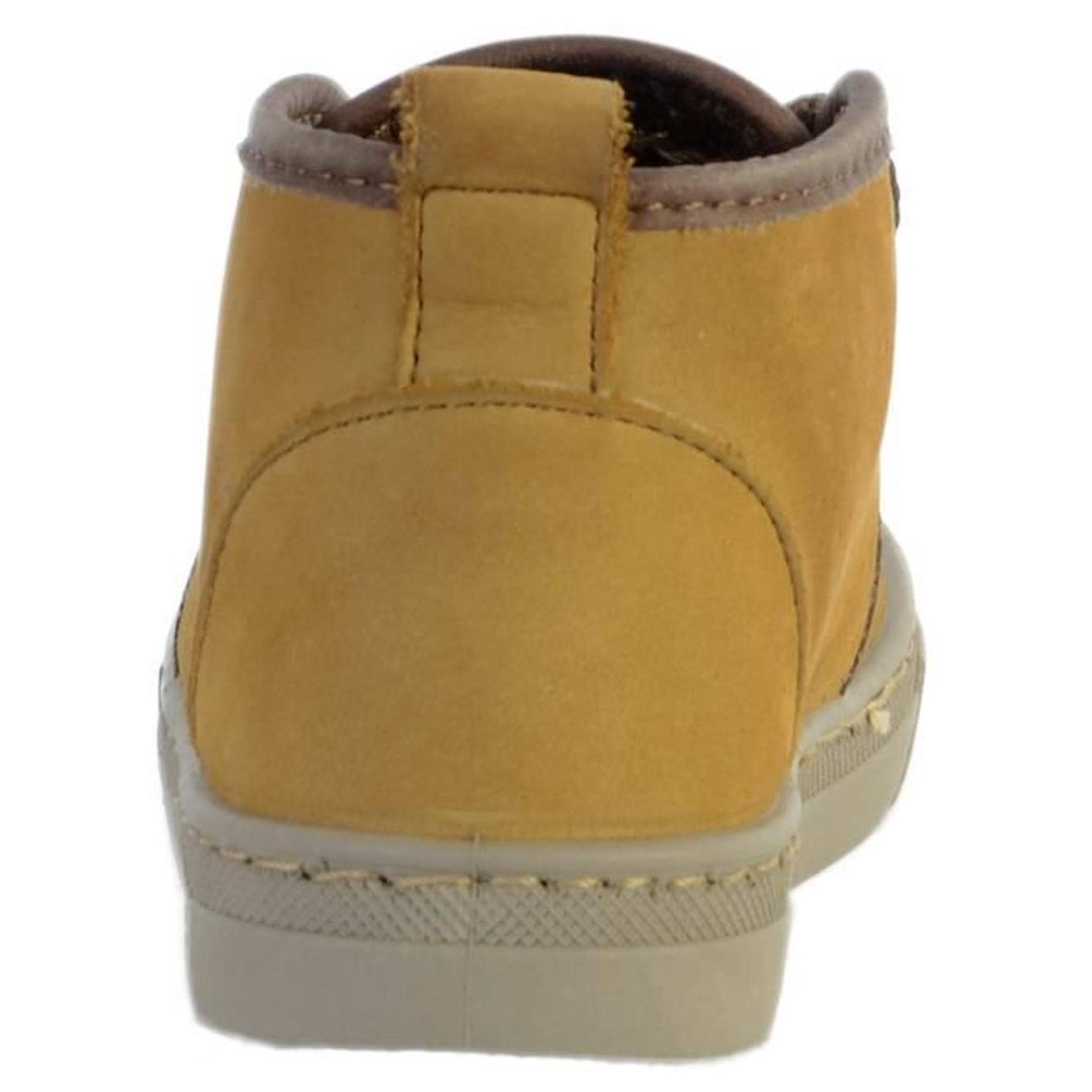Basket Cuir Enfant Natural World Safari On Nappa jaune