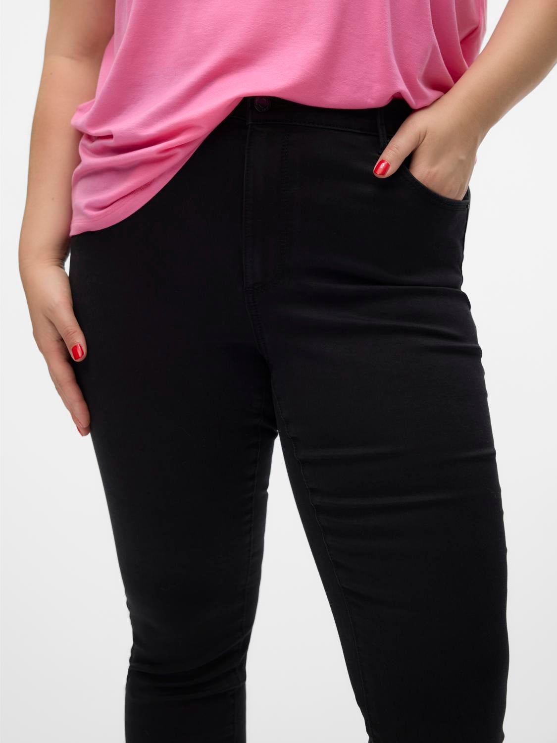 VMPHIA Hohe Taille Slim Fit Jeans
