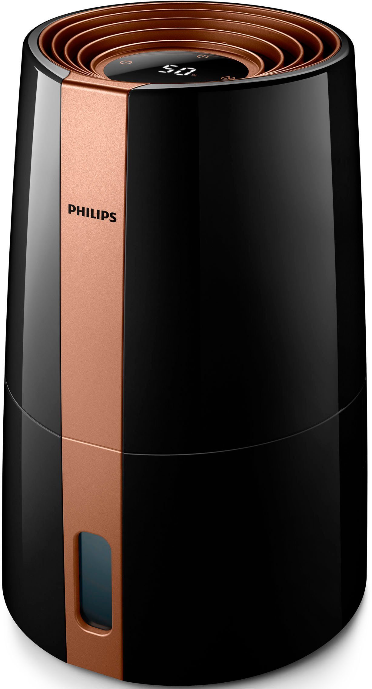 Philips Luftbefeuchter HU3918/10 3000 Serie, 3 l Wassertank, für 45 m² Räume, mit NanoCloud-Technologie