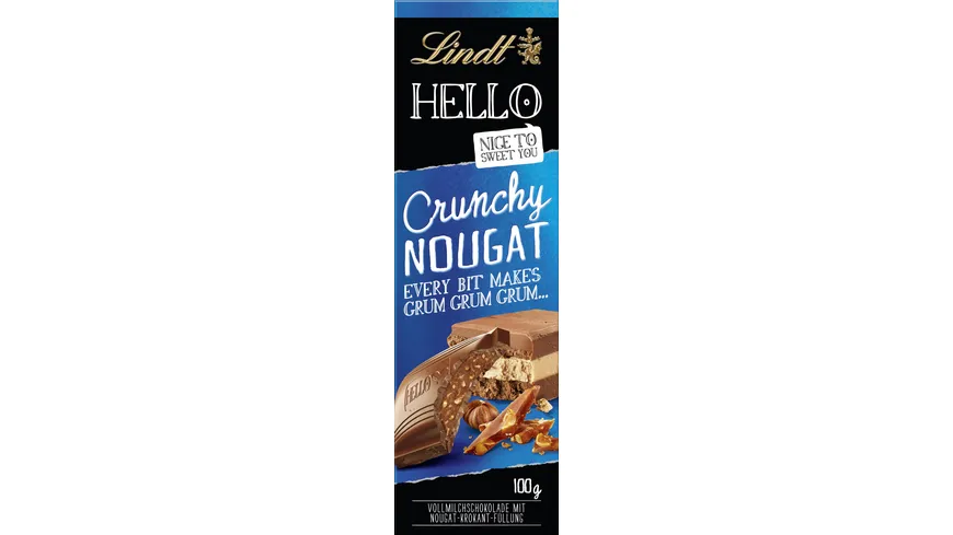 Lindt Hello Crunchy Nougat 100 g