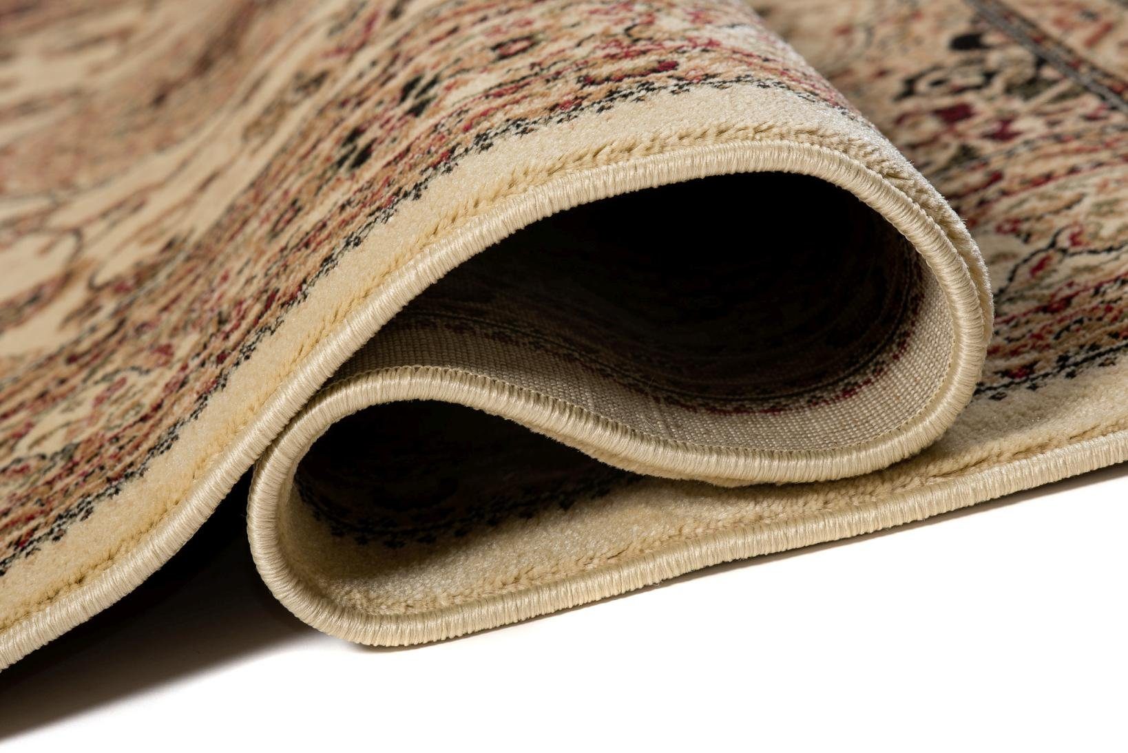Orientteppich Oriente Teppich - Traditioneller Teppich Orient Creme Ivory, Mazovia, 60 x 100 cm, Geeignet für Fußbodenheizung, Pflegeleicht, Wohnzimmerteppich