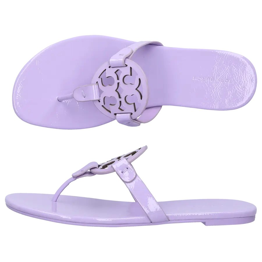 Tory Burch - Zehentrenner MILLER Lackleder - lila