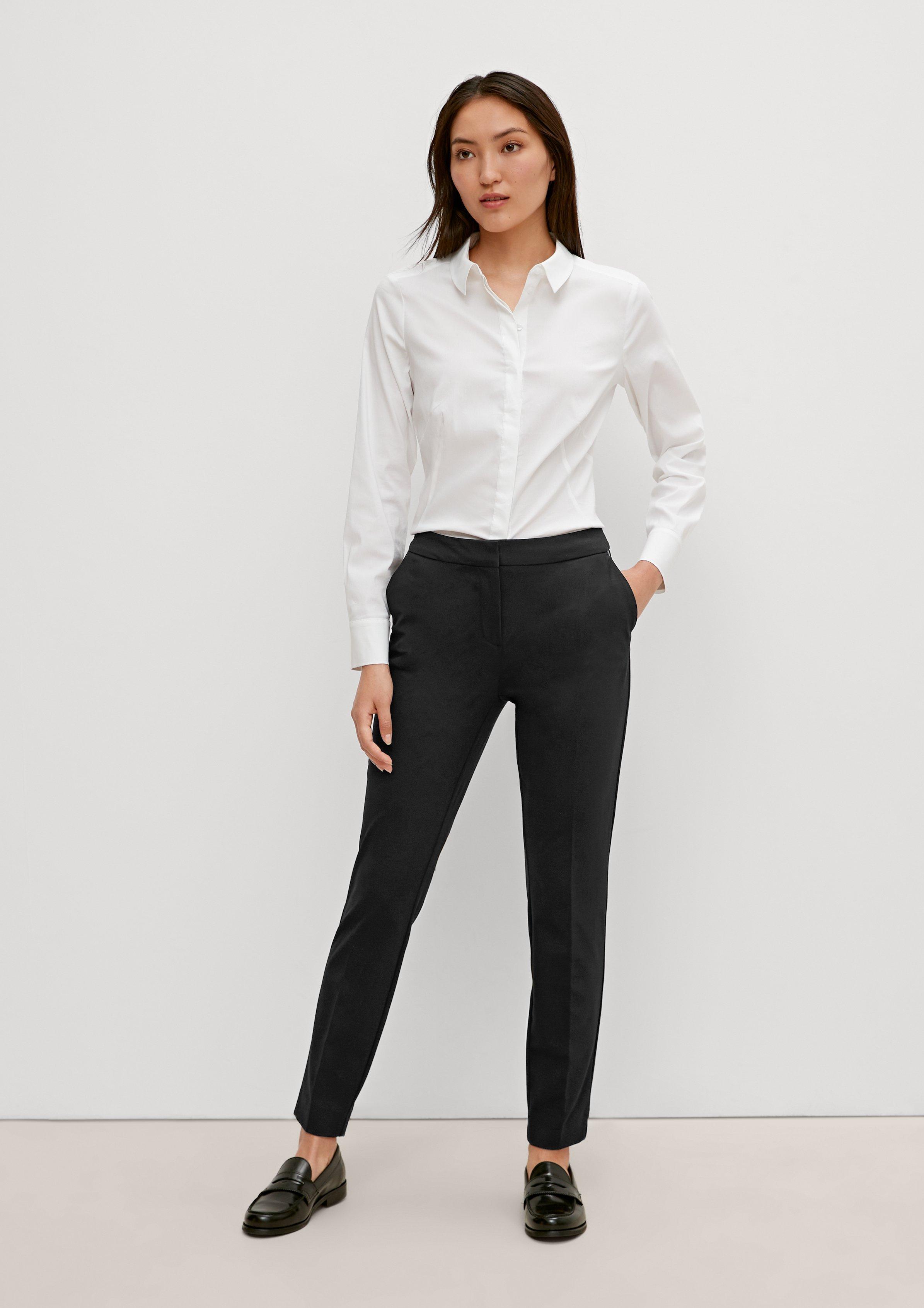 Relaxed: 7/8-Hose in schlichtem Design - schwarz