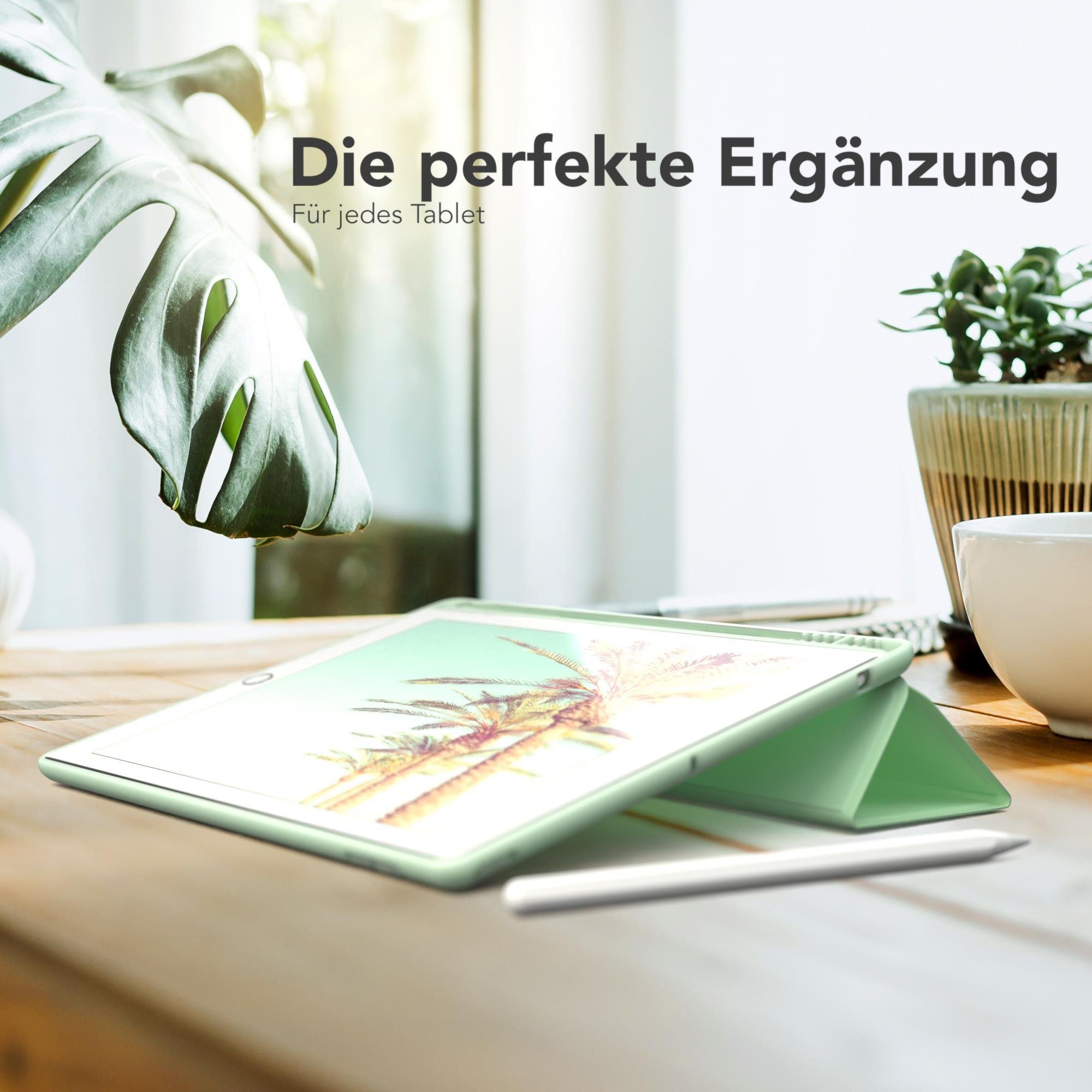 EAZY CASE Tablet-Hülle Penholder Smartcase für iPad 2017/2018 5./6. Gen. 9,7 Zoll, Klapptasche Anti-Kratz Smartcase Standfunktion Tabletcase Mint Grün