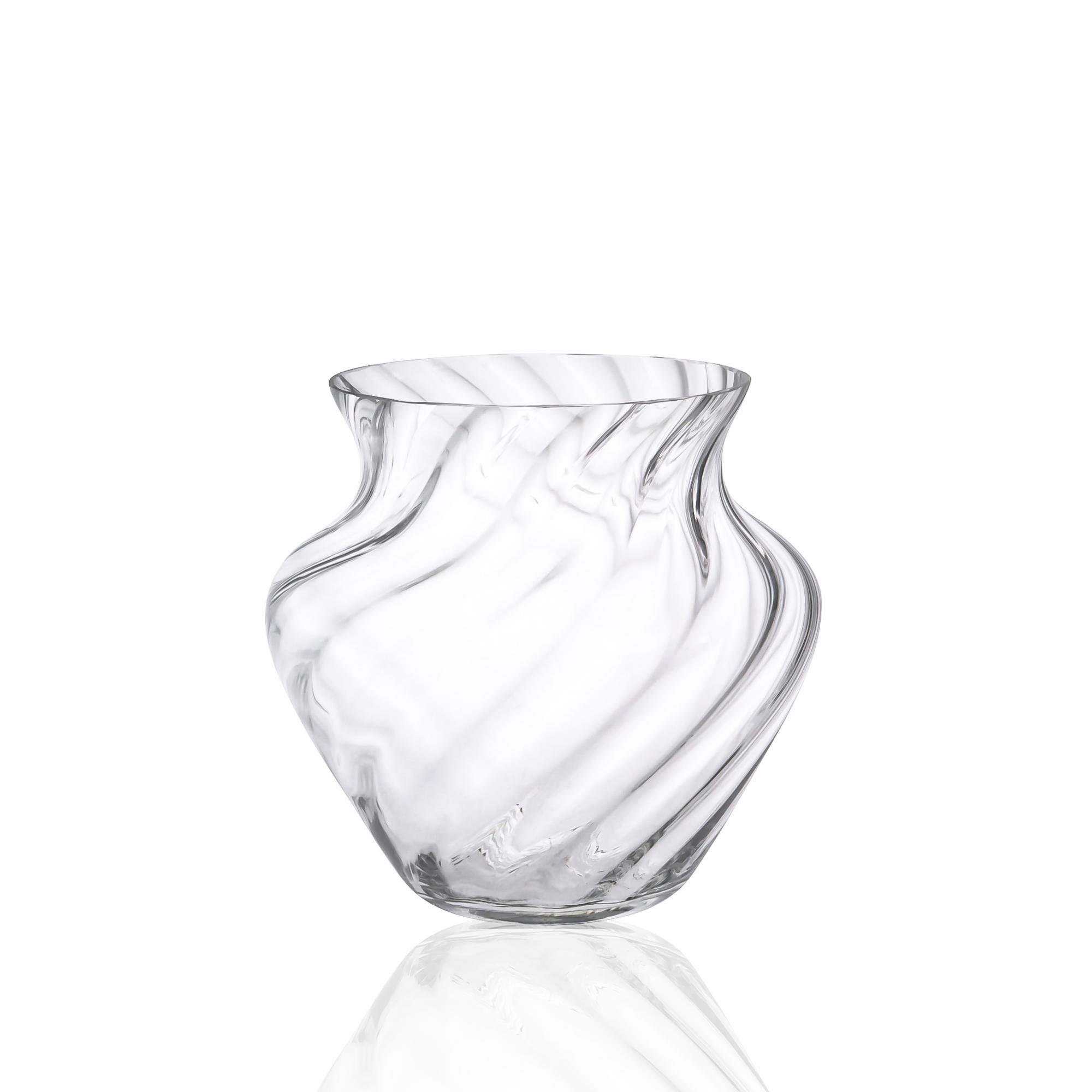 ANNA VON LIPA Tischvase Dahlienvase (1 Stück), Großes Fassungsvermögen: 5000 ml, Natürliche Farben, Luftblasen
