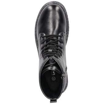 Barbarella Schnür Boots in schwarz
