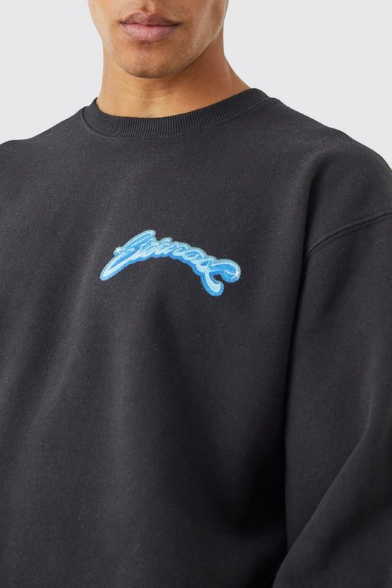 Oversize Sweatshirt mit Eternal-Print