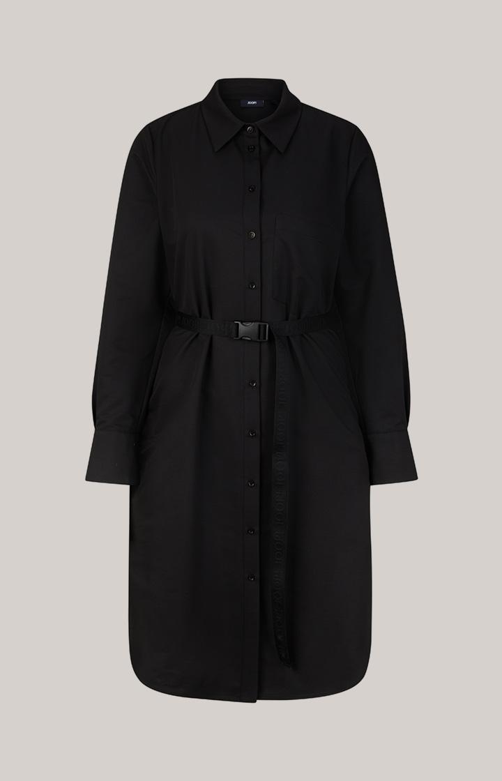 Hemdblusen-Kleid in Schwarz