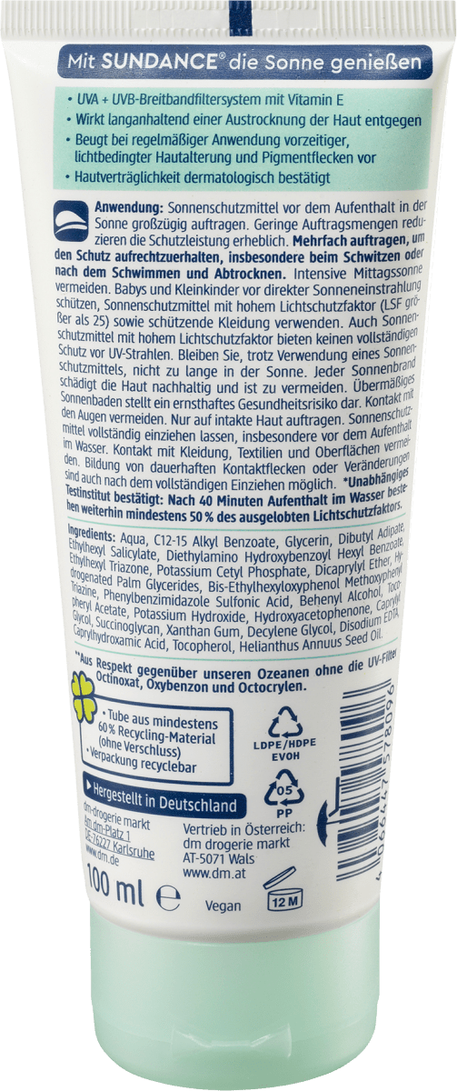 Sonnencreme sensitiv LSF 30, 100 ml