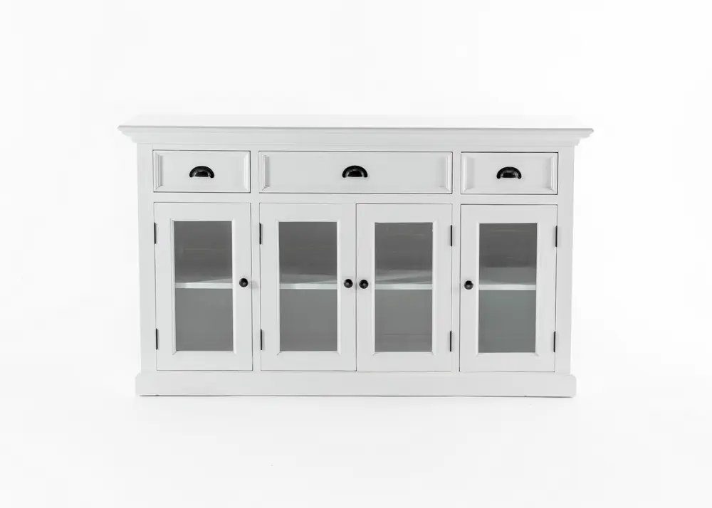 Novasolo Buffet Halifax Buffet mit 4 Glastüren 3 Schubladen