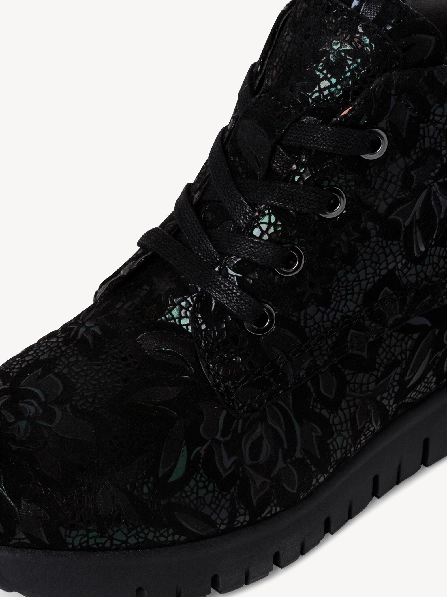 Bottine en cuir - noir