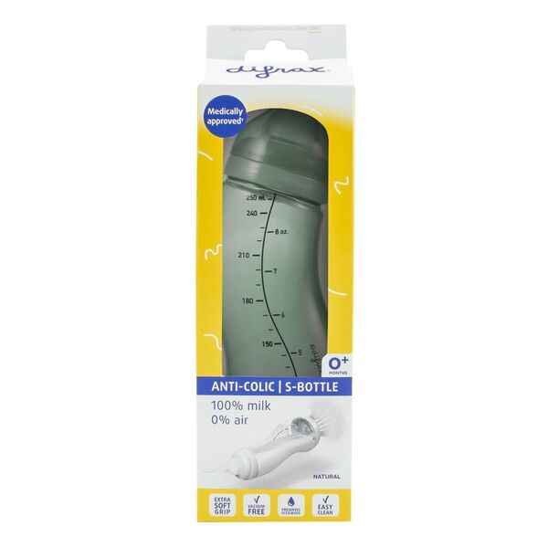 Difrax Natural 0 M S-palack zöld, 250ml