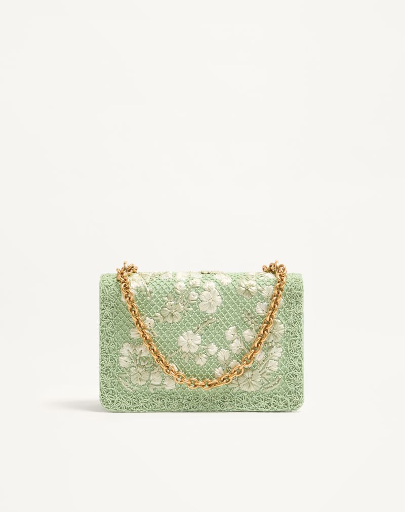 Bolsa de ombro média Valentino Garavani Vain bordada