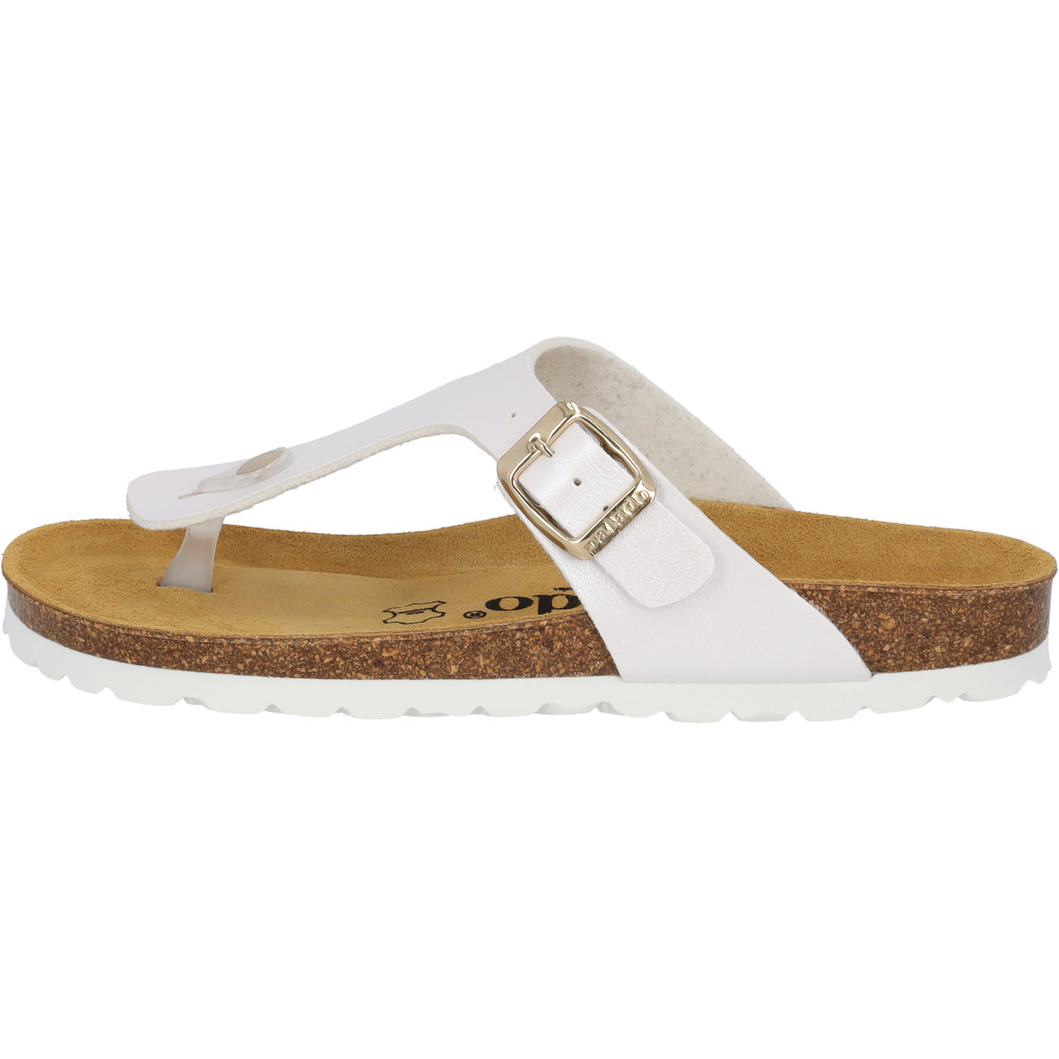 Palado Kos Metallic, Zehentrenner, Damen, Weiß