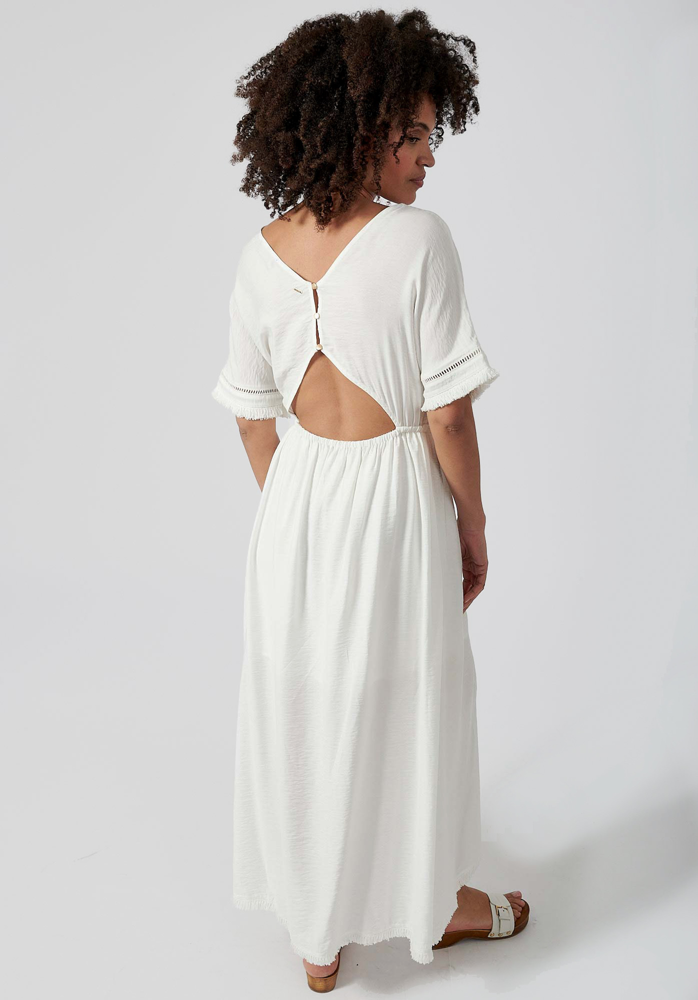 CASSY  Robe longue blanche femme
