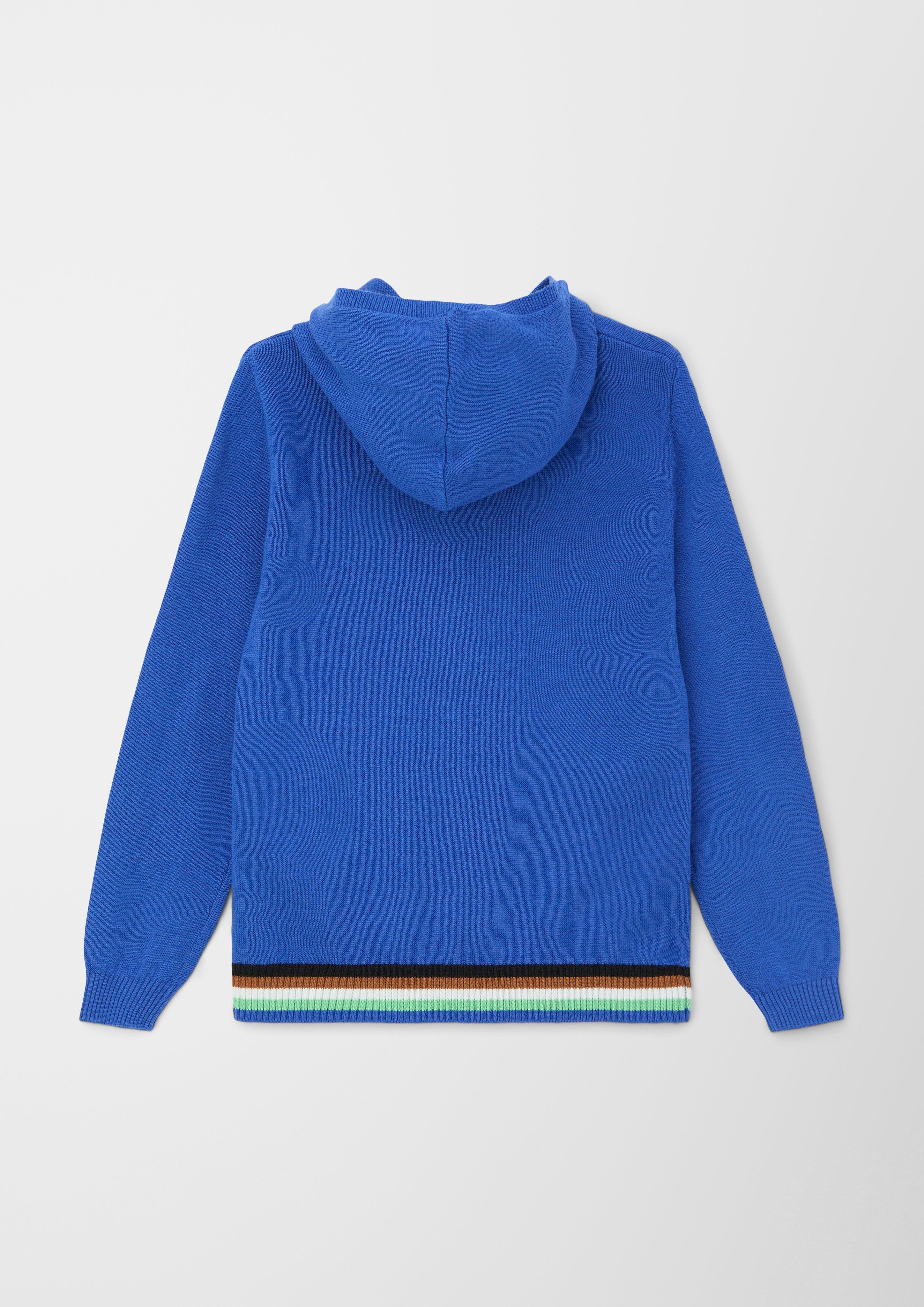 Kapuzenpullover mit Streifendetails  2123011-5588