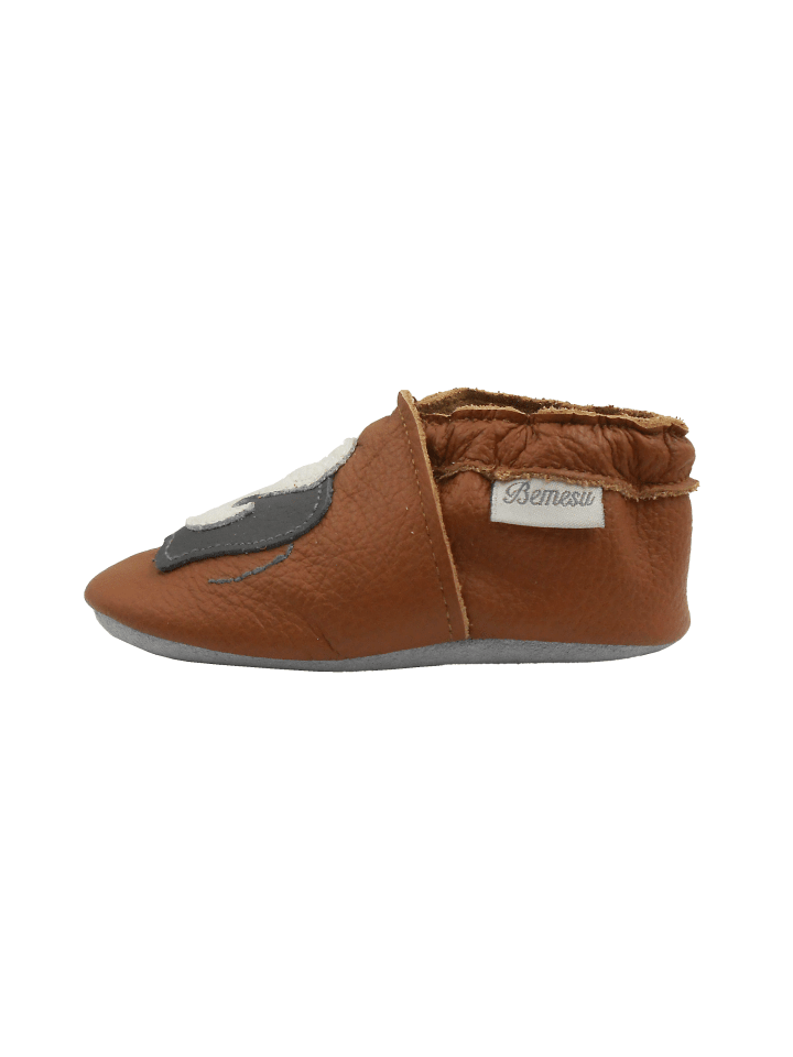 Yalion Leder-Krabbelschuhe 