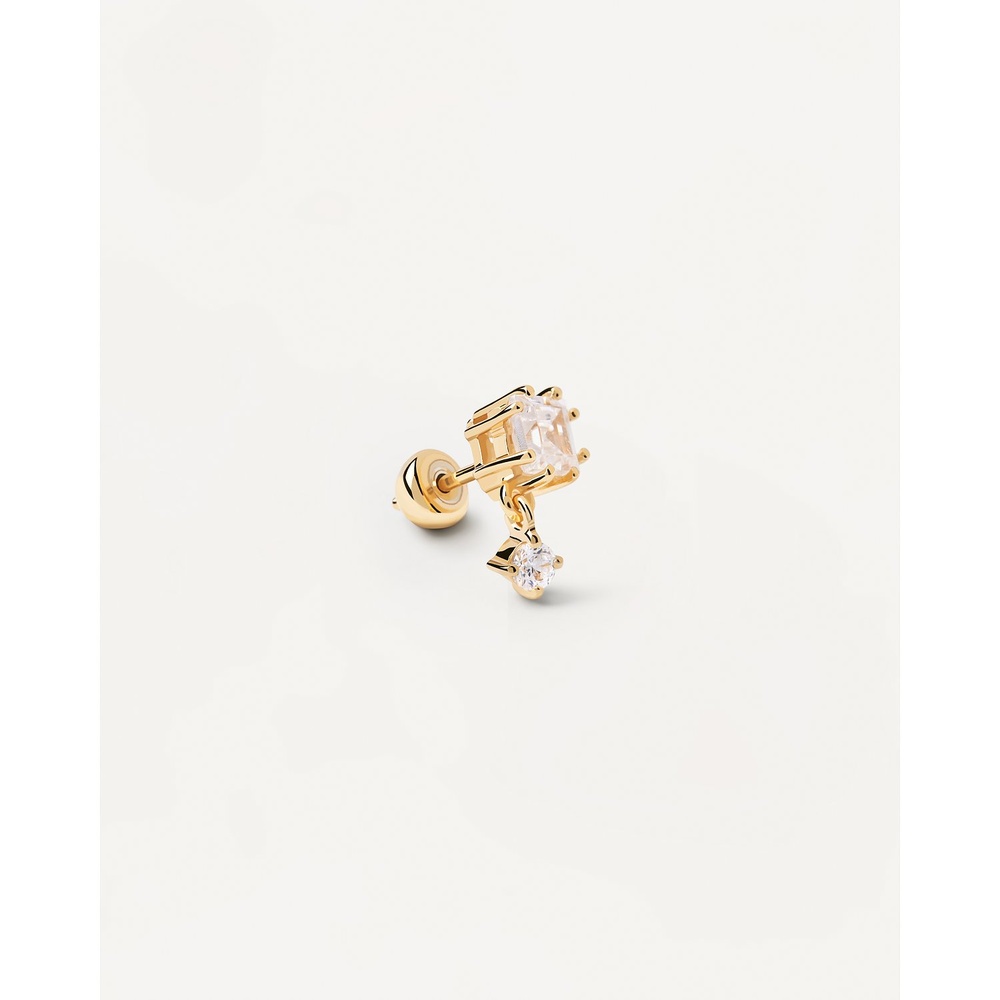P D Paola Boucle d'oreille unique 925 Argent Boucles d'oreilles