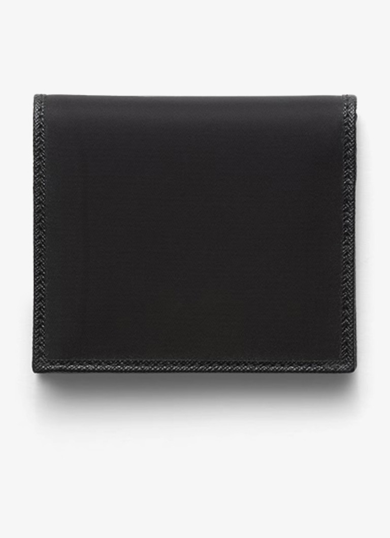 Portefeuille Prada Re-Nylon avec détails en cuir