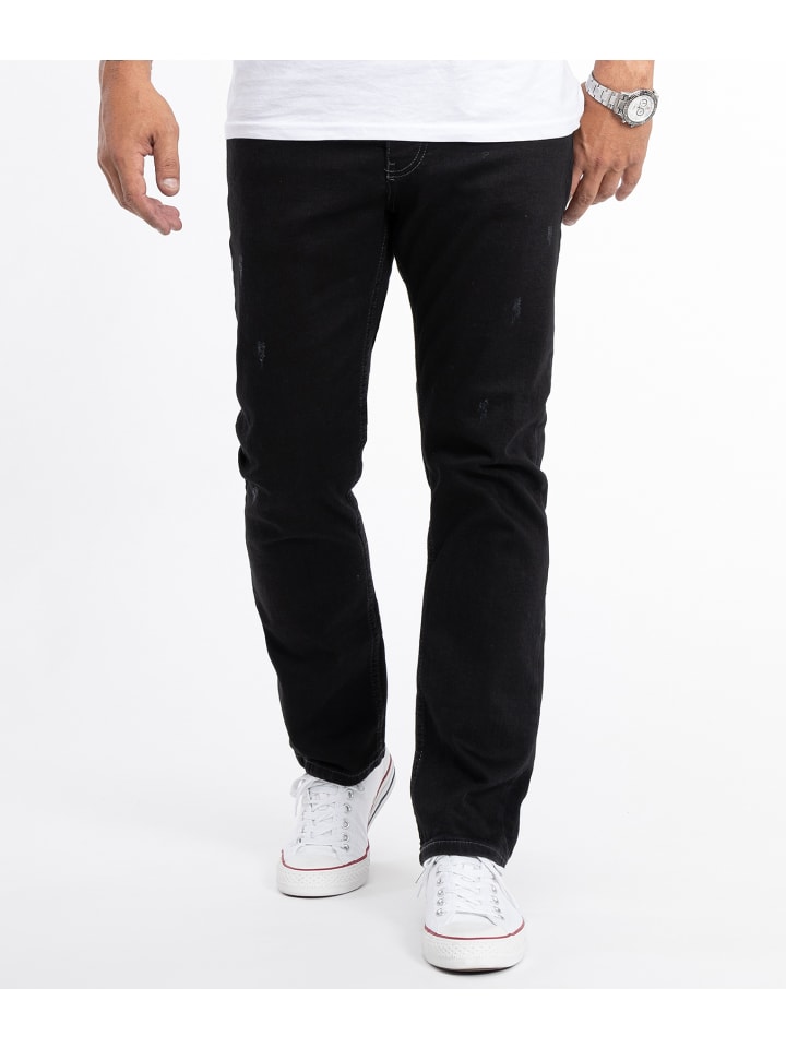 Rock Creek Jeans Straight Cut in Schwarz günstig kaufen