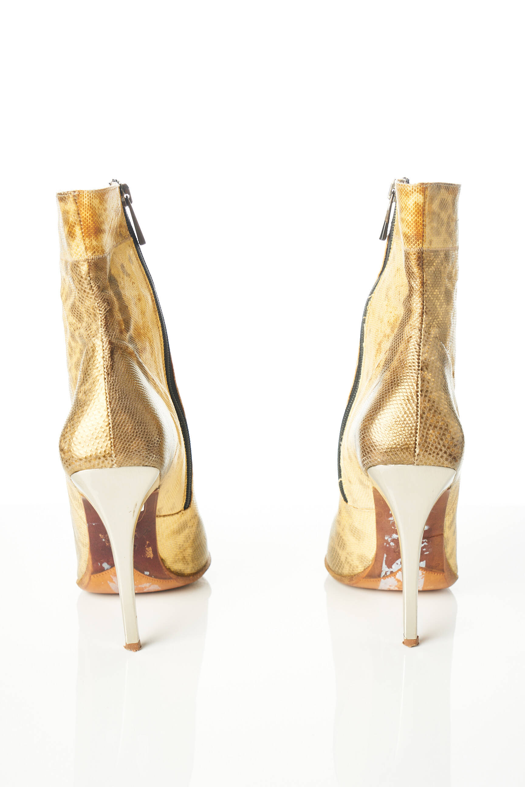 Gianmarco Lorenzi Bottines Femme couleur jaune