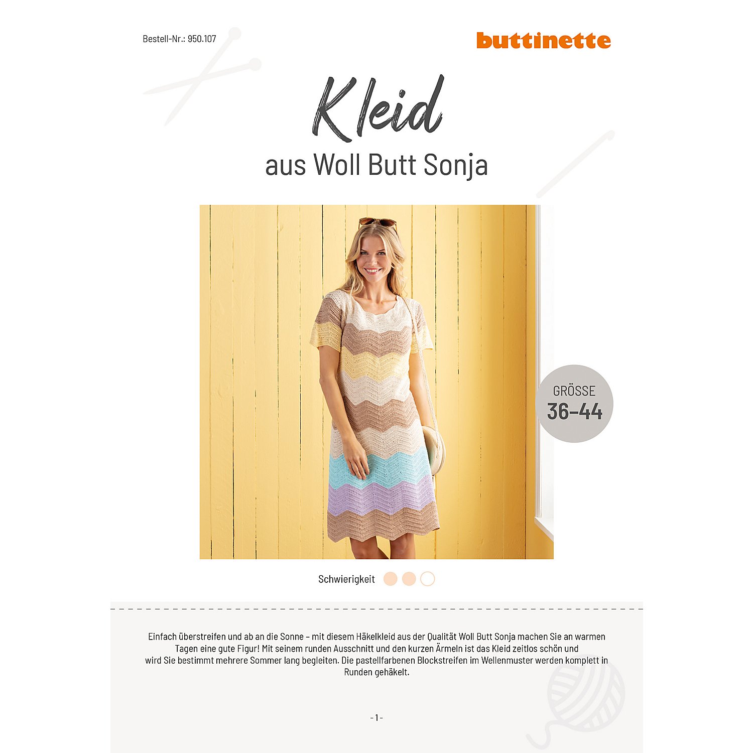 Häkelanleitung – Kleid aus Woll Butt Sonja