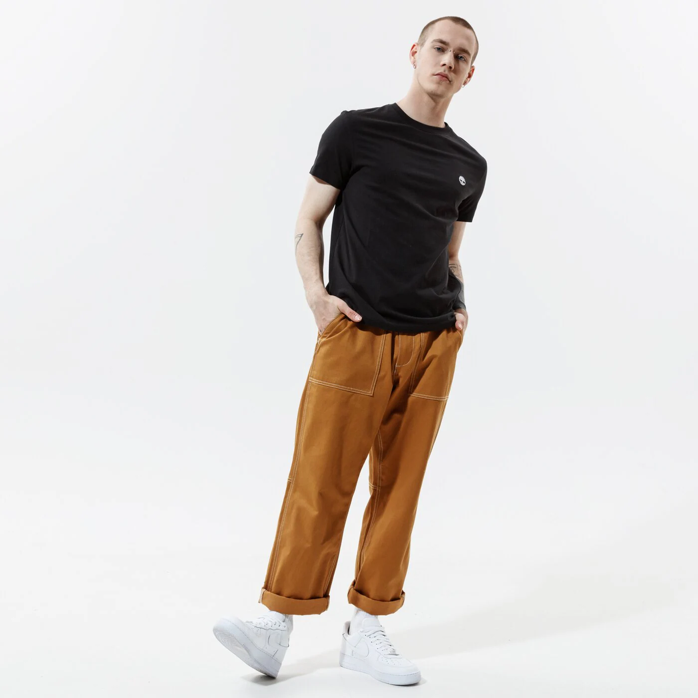 TIMBERLAND T-SHIRT SS DUNSTAN JERSEY CREW TEE SLIM Schwarz